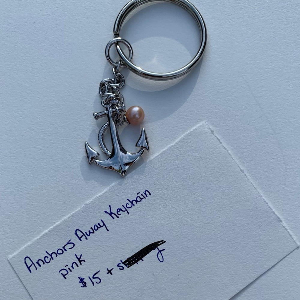 Anchors Away Vantel Pearls Keychain